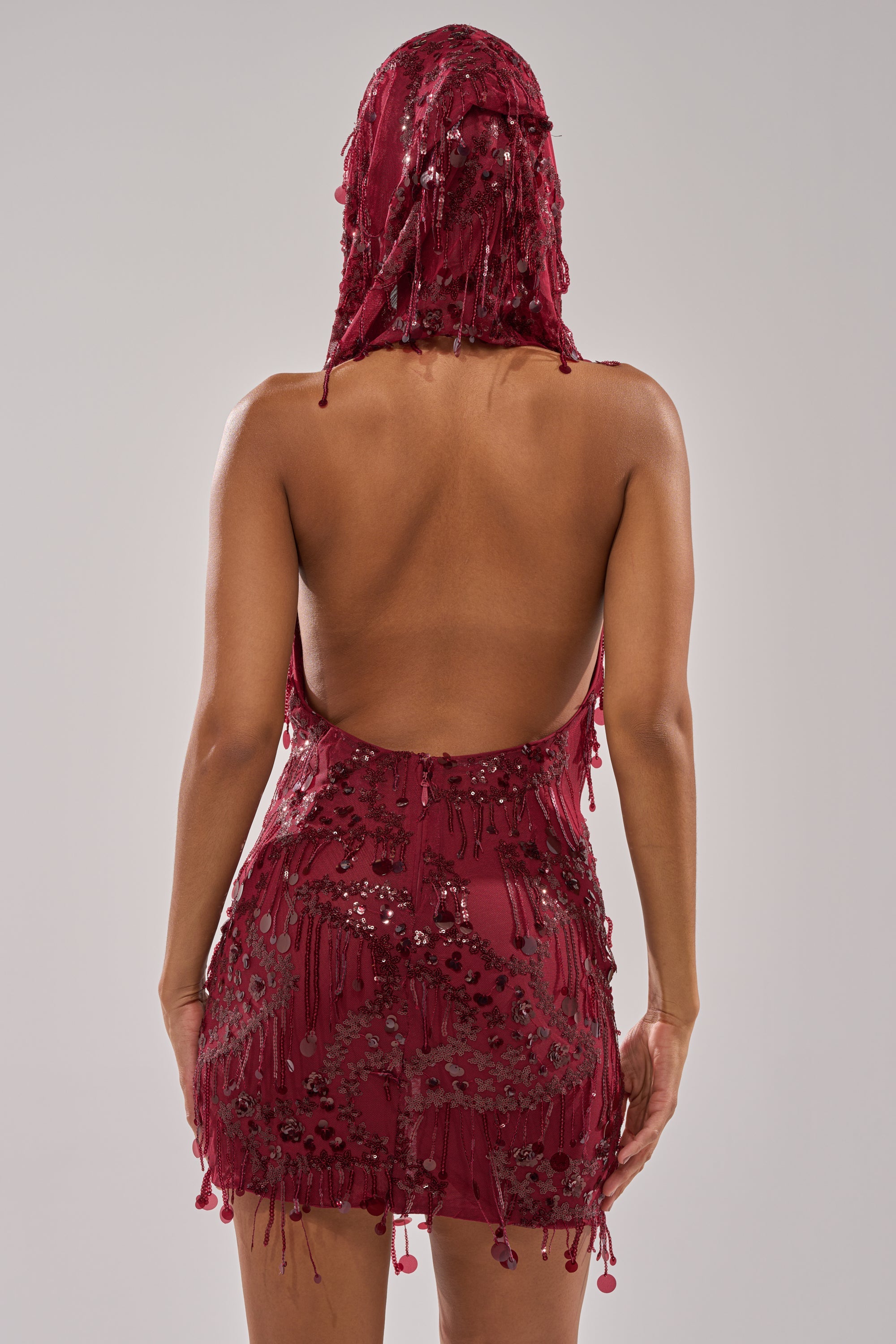 MOOD FOR THE NIGHT SEQUIN MINI DRESS