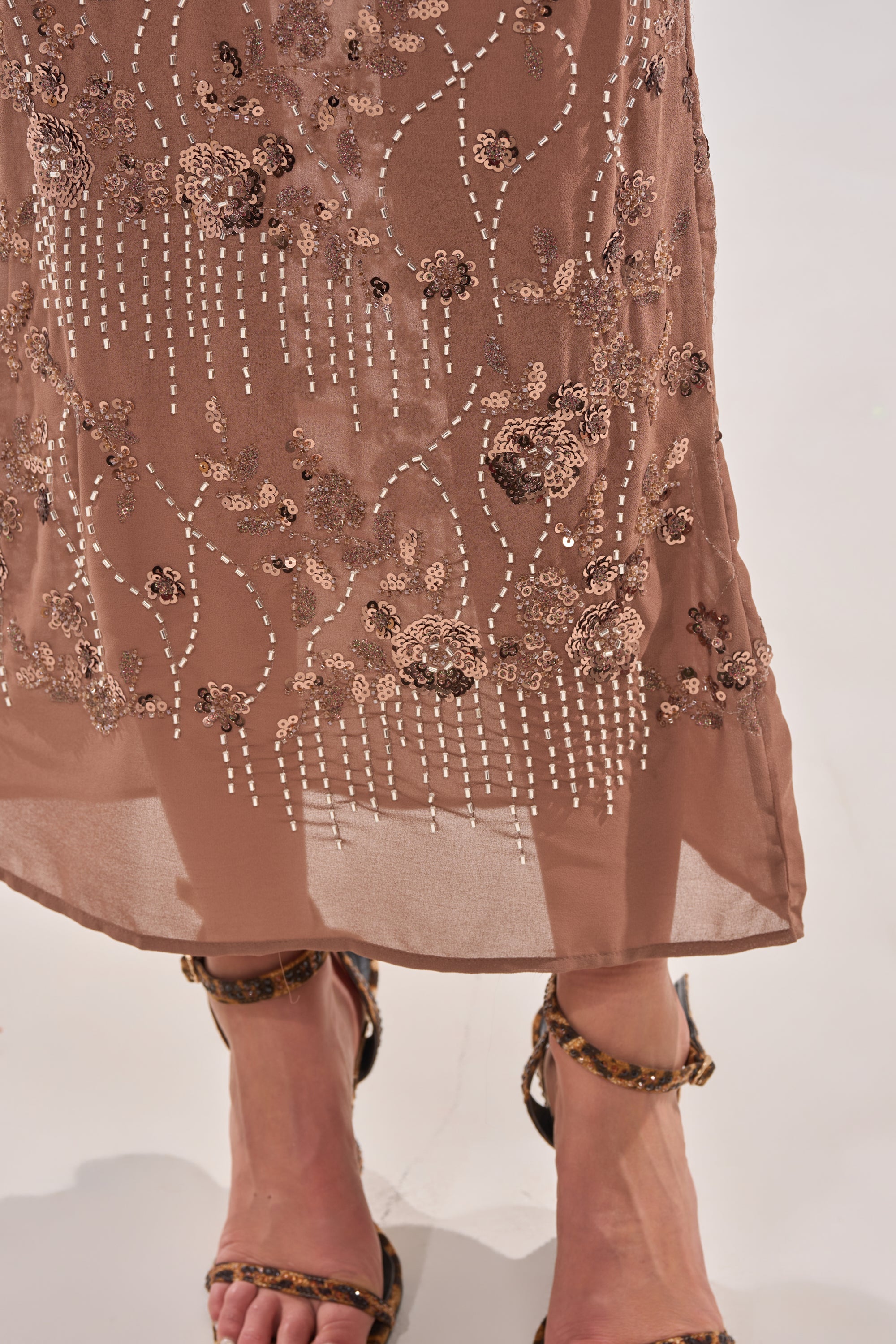 LOVE LETTERS EMBELLISHED MAXI DRESS