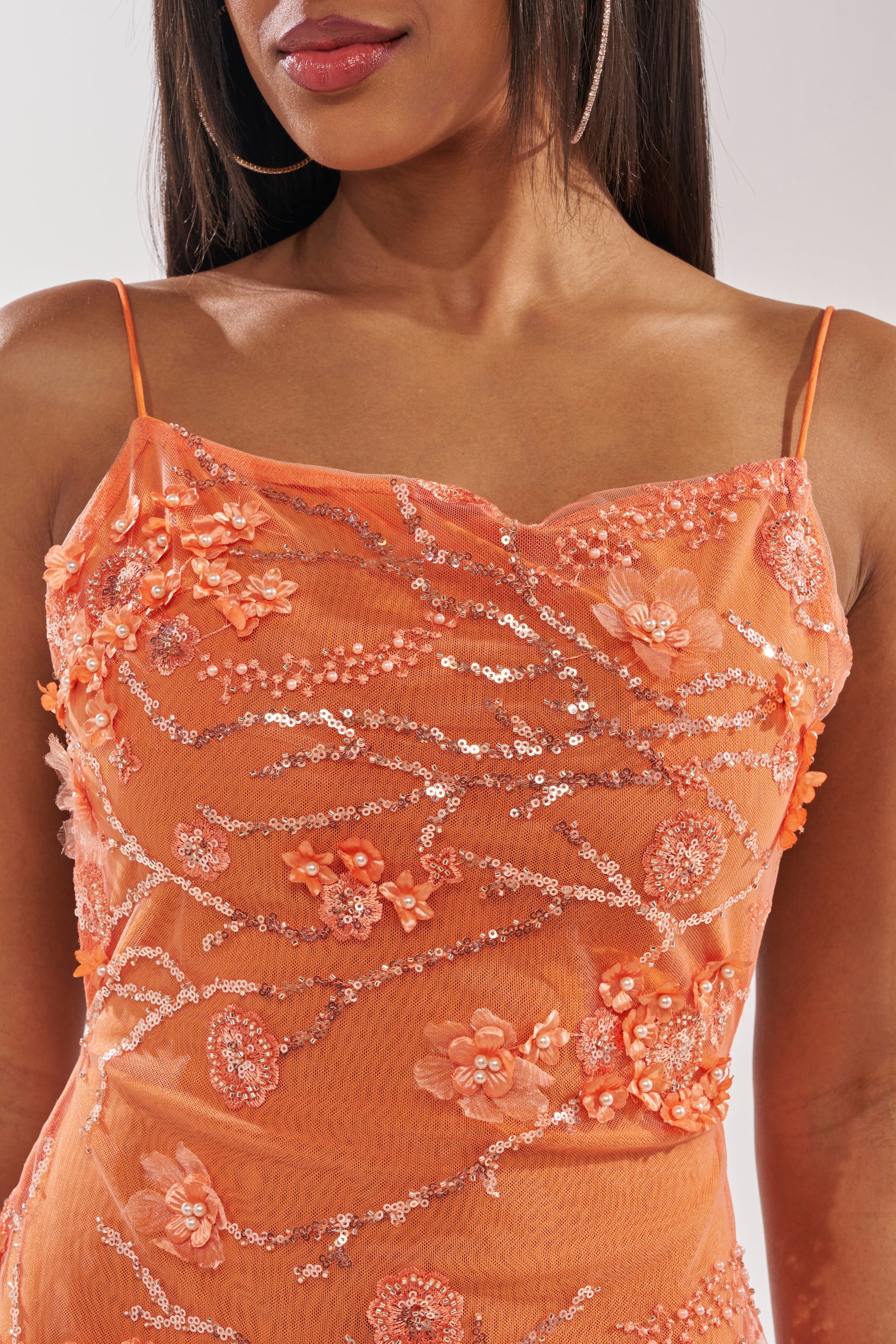 SWEET LIKE ME MINI DRESS IN ORANGE