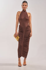 HIPS DON'T LIE RUCHED MAXI DRESS