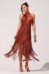 FORGET ME NOT FRINGE MAXI DRESS