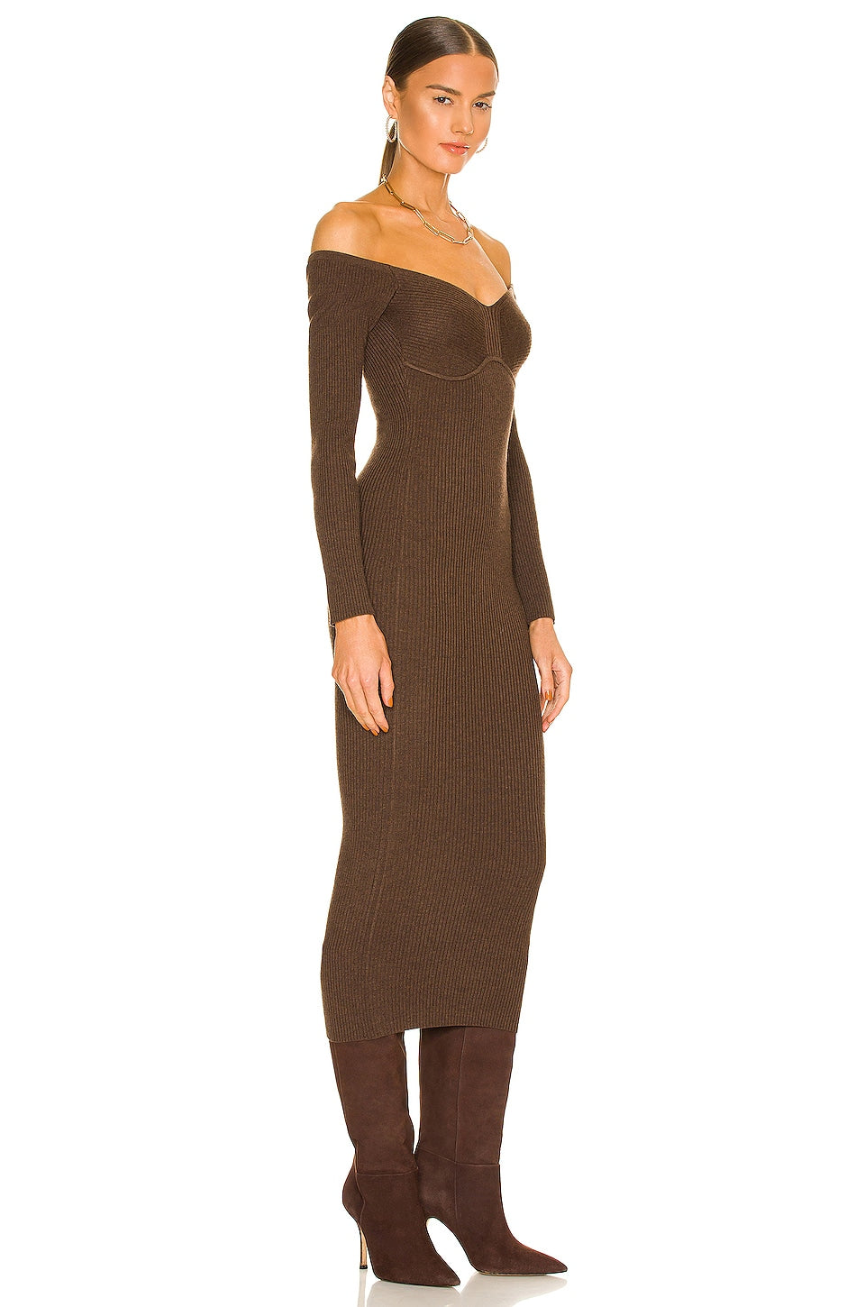 Tucci Knit Bustier Dress