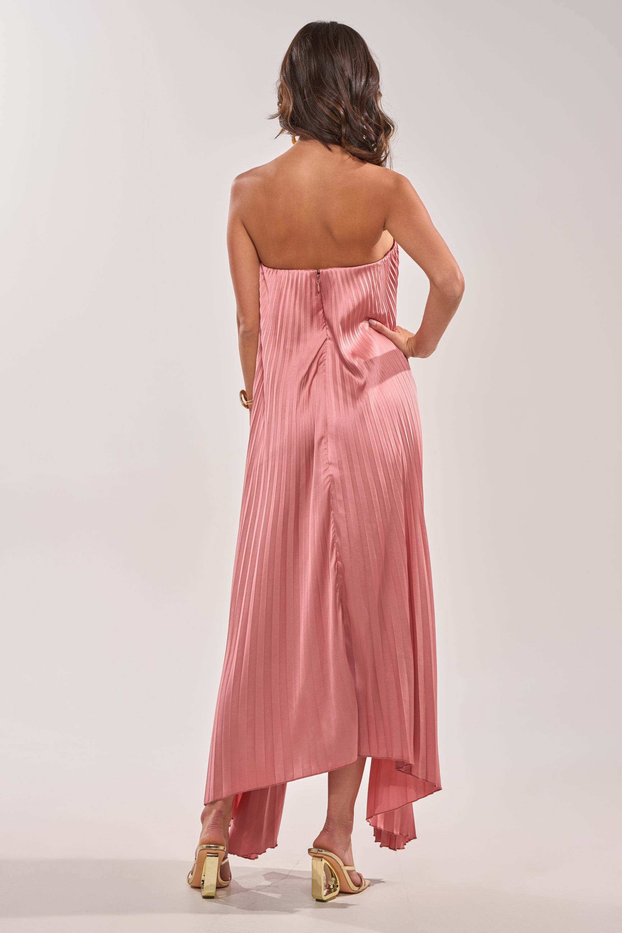 EMERALD DREAM SLEEVELESS MAXI DRESS IN PINK