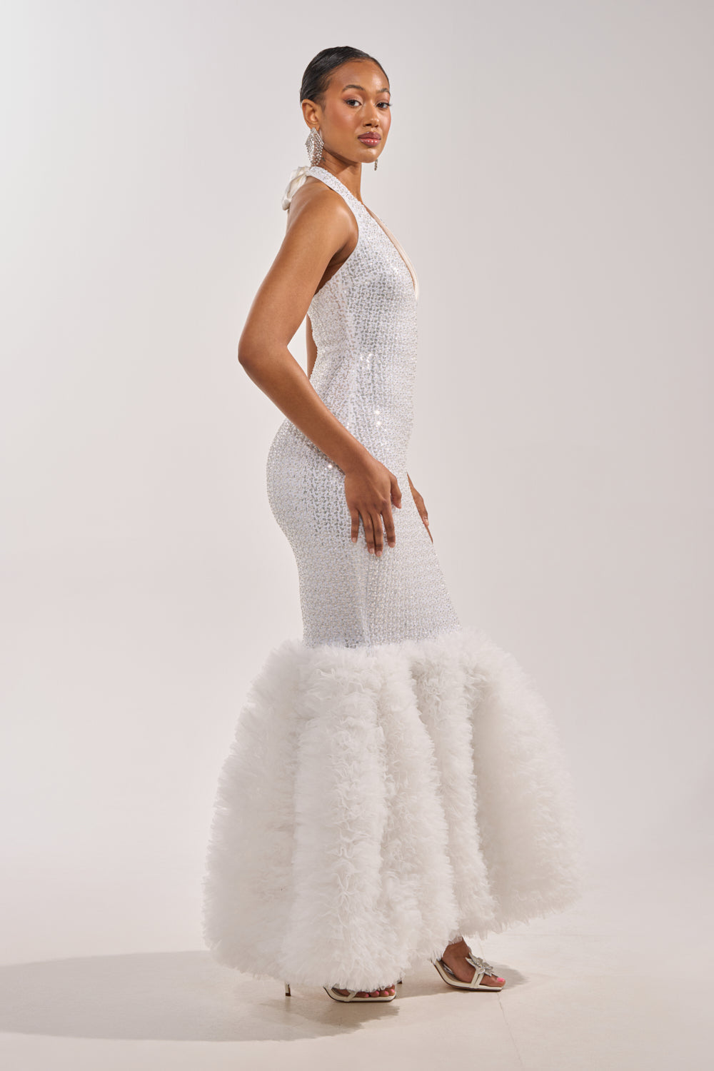 SHOWTIME SEQUIN MAXI DRESS